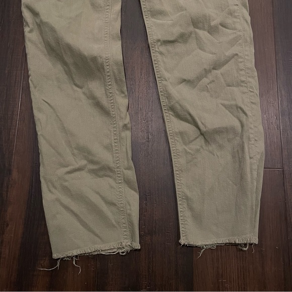 Rag & Bone Dre Capri Jeans in Sage Green 28 - Picture 3 of 10